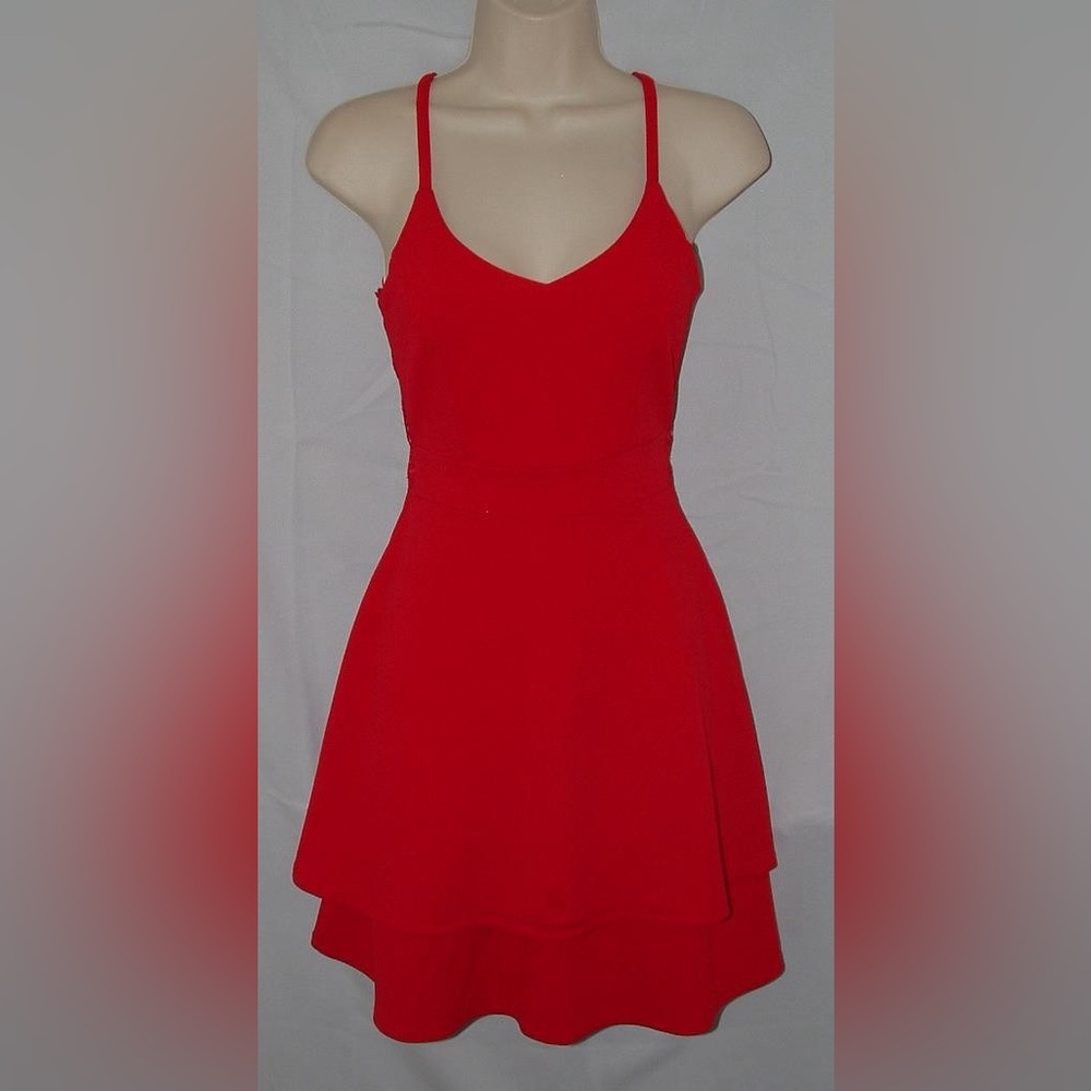 Almost Famous Red Spaghetti Strap Mini Sundress